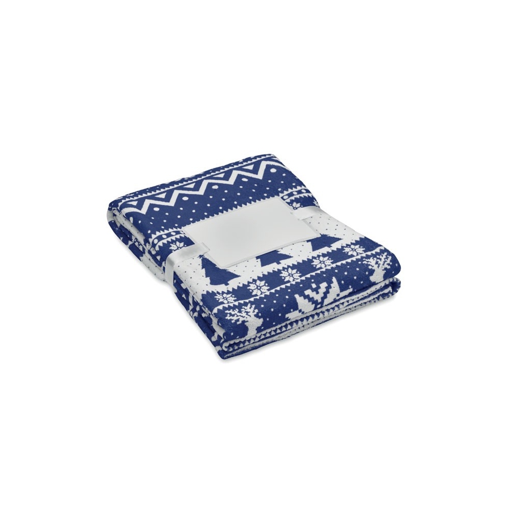 TOSTI RPET Šiltas flisinis pledas su žiemos raštu (190 g/m²)