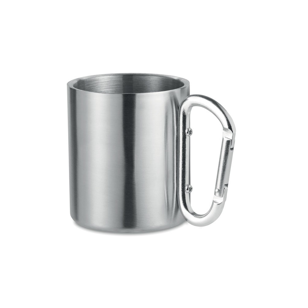 TRUMBO Nerūdijančio plieno puodelis su karabino rankena (220 ml)