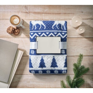 TOSTI RPET Šiltas flisinis pledas su žiemos raštu (190 g/m²)