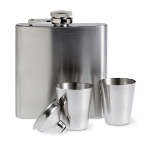 SLIMMY FLASK SET Plona kišeninė gertuvė "fleškutė" (175 ml)