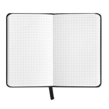 SQUARED A5 užrašų knygelė su kietu PVC viršeliu