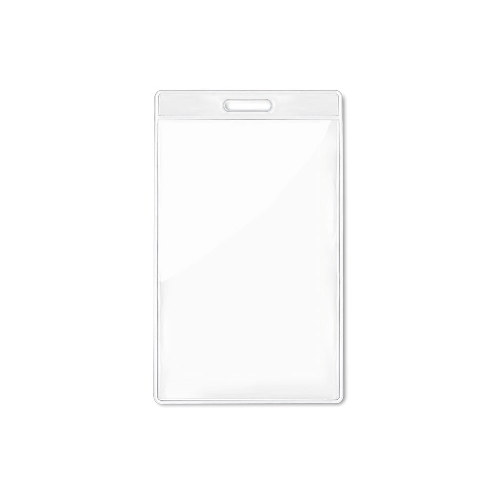 BADGO Skaidrus akreditacinis dėklas renginiams (Vertikalus)