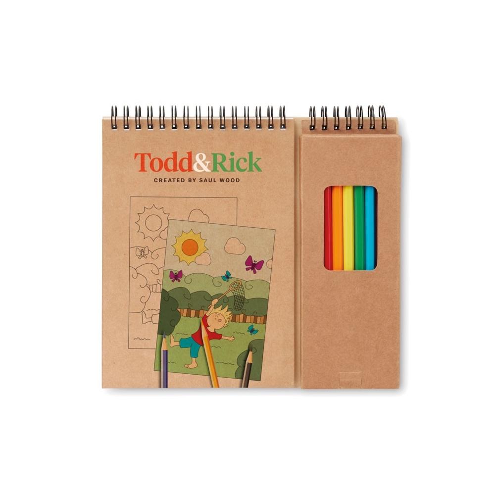 COLOPAD Spalvinimo rinkinys su pieštukais ir užduočių knygele