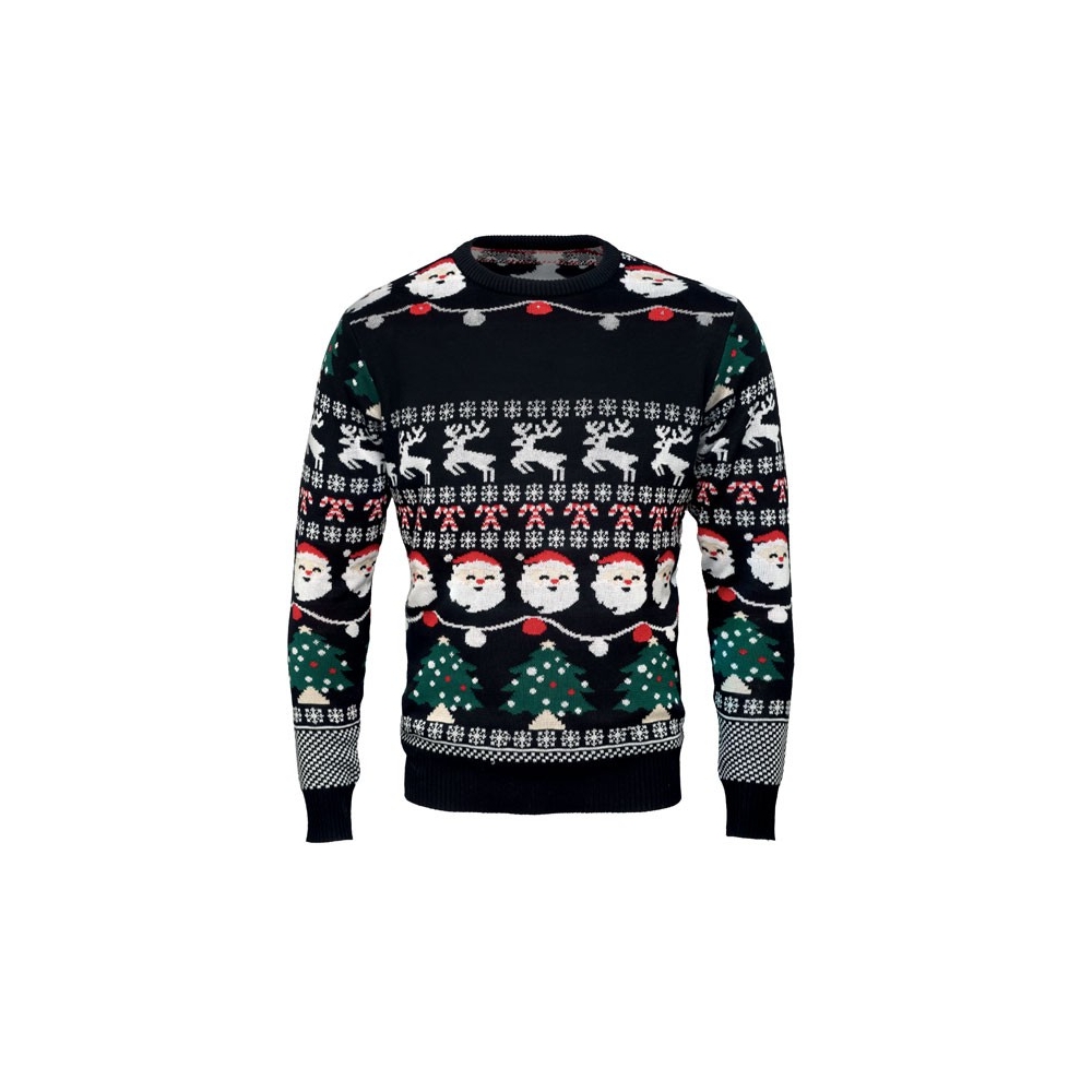 SHAMIS LARGE Kalėdinis minkštas megztinis su LED lemputėmis L/XL