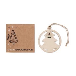 ARSEED Eglutės formos dekoracija su eglės sėklomis voke