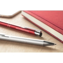 BERN Paspaudžiamas rašiklis su aliuminio paviršiumi