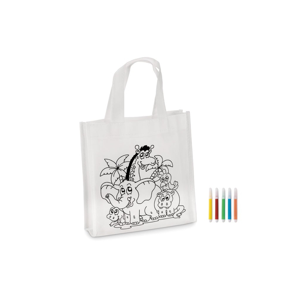 SHOOPIE Pirkinių krepšelis spalvinimui 80 g/m²