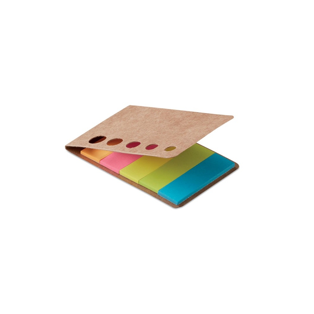 MEMOSTICKY Perdirbto popieriaus skirtukai (5 spalvų)