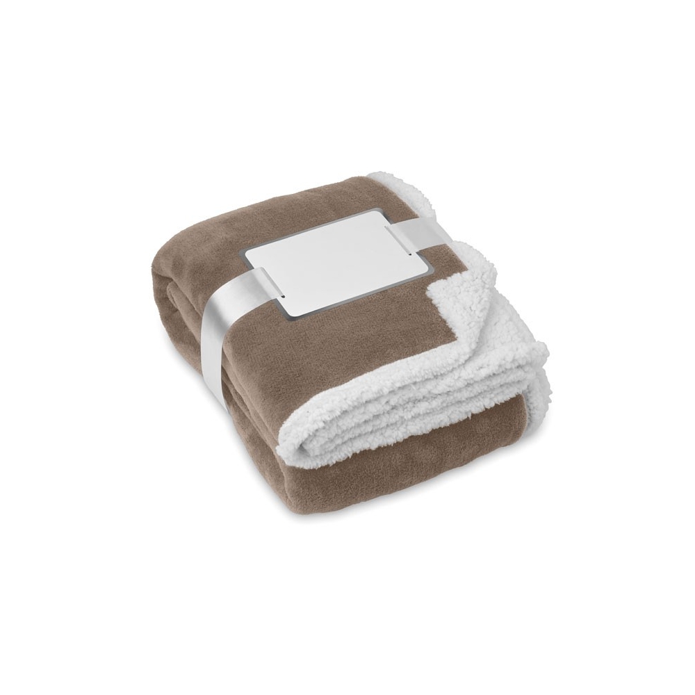 ZERMATT Dvipusis koralo fliso pledas su šerpos pamušalu 200 g/m²