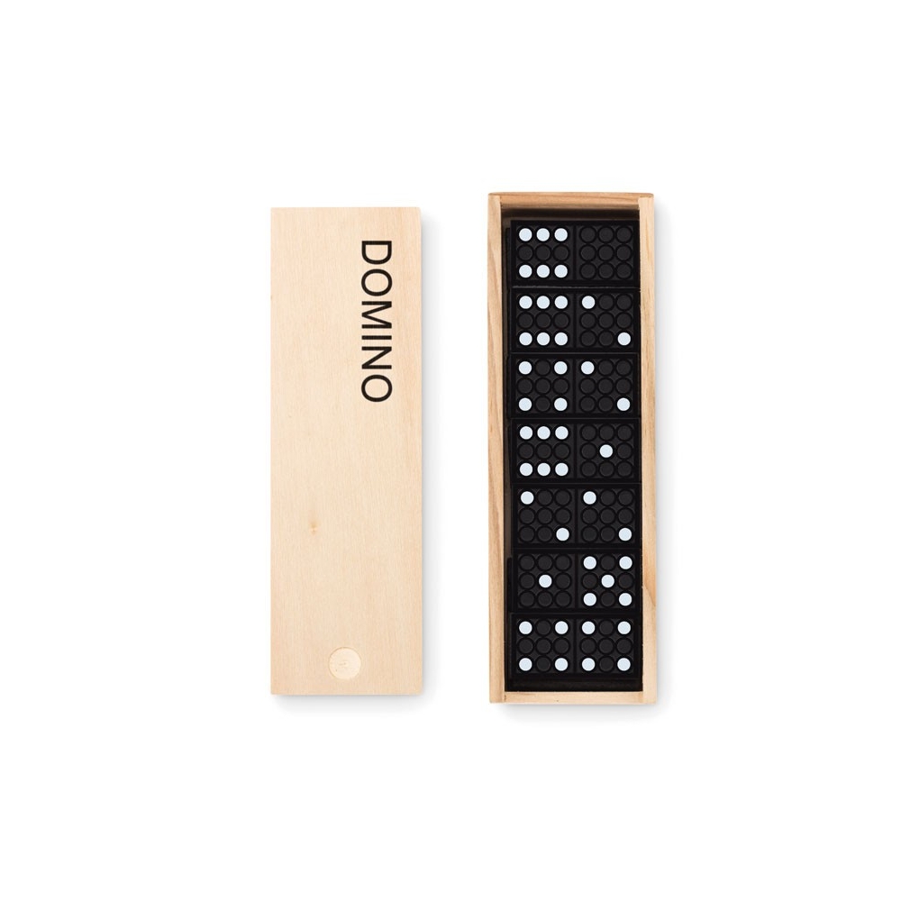 DOMINO Domino žaidimas medinėje dėžutėje (28 dalių)