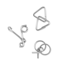 THREENATS Metalinis galvosūkių rinkinys su maišeliu (3 dalių)