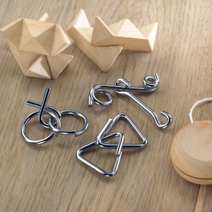 THREENATS Metalinis galvosūkių rinkinys su maišeliu (3 dalių)