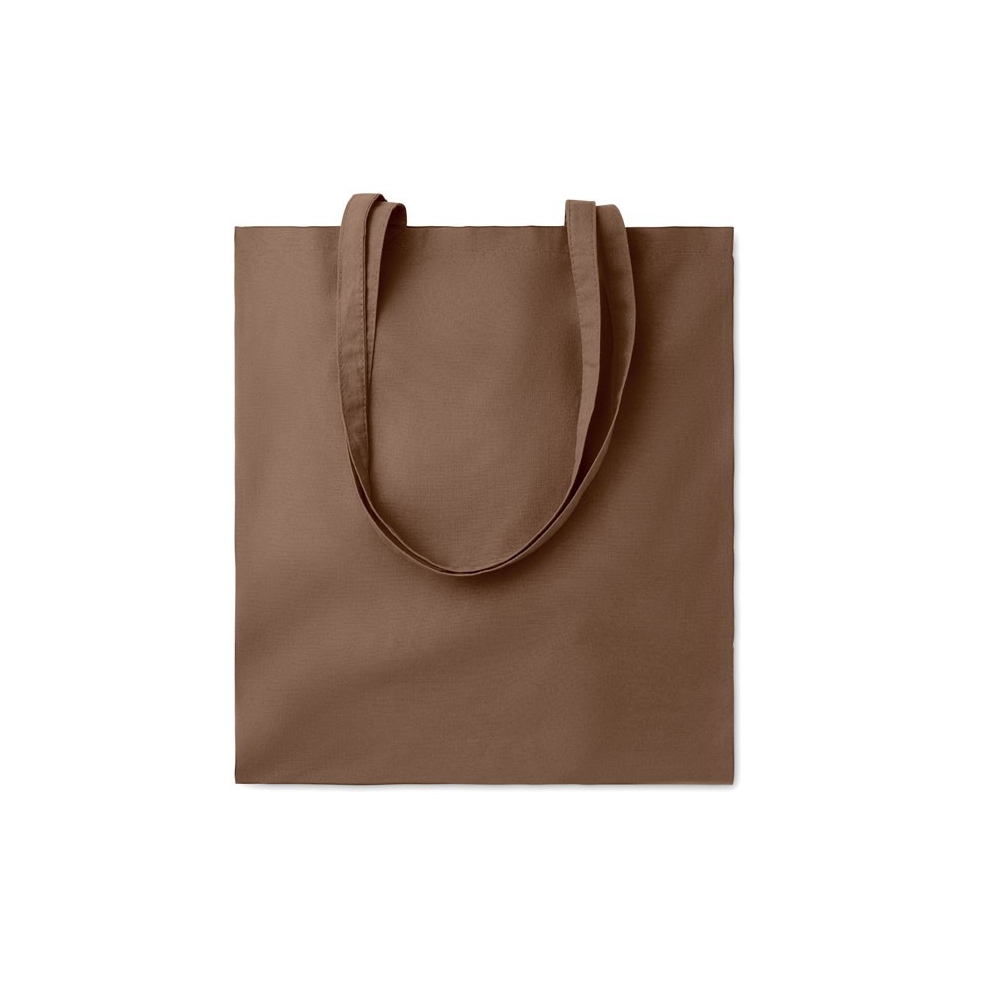 COTTONEL COLOUR + Spalvotas pirkinių maišelis su ilgomis rankenomis 140 g/m²