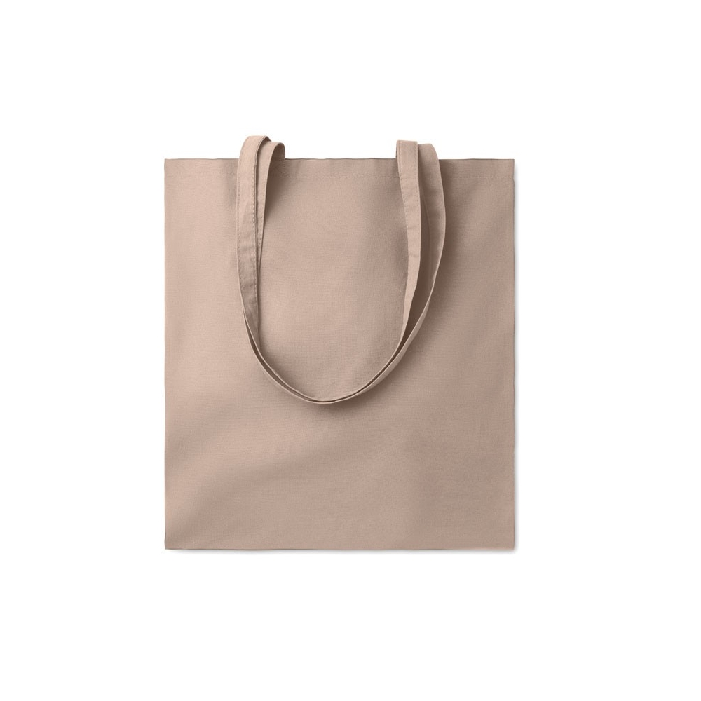 COTTONEL COLOUR + Spalvotas pirkinių maišelis su ilgomis rankenomis 140 g/m²