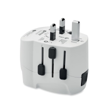 PRO LIGHT USB Inovatyvus 3 kontaktų kelioninis adapteris su USB įkrovimu