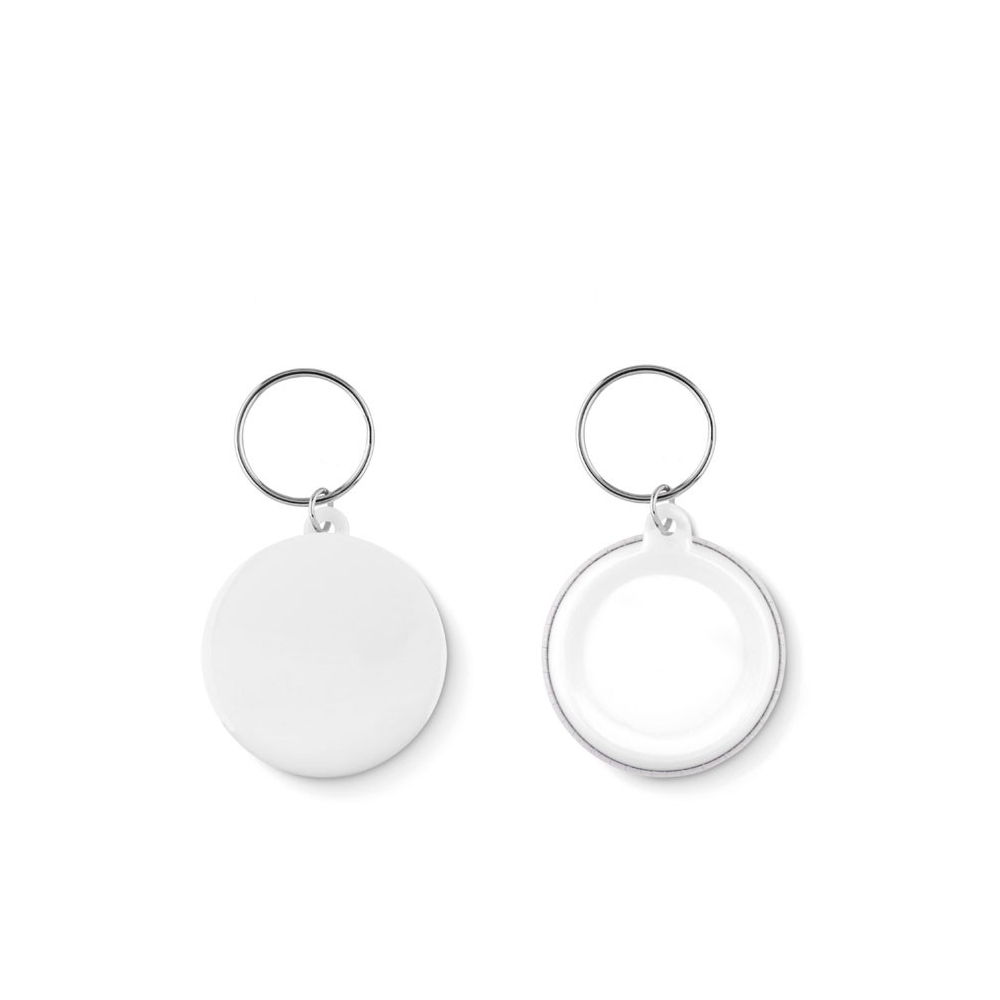 PIN KEY Raktų pakabukas – sagė su popieriniu įdėklu Ø 4,4 cm