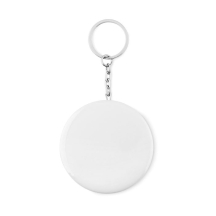 PIN FLASK Raktų pakabukas – sagė su atidarytuvu ir popieriniu įdėklu Ø 5,8 cm