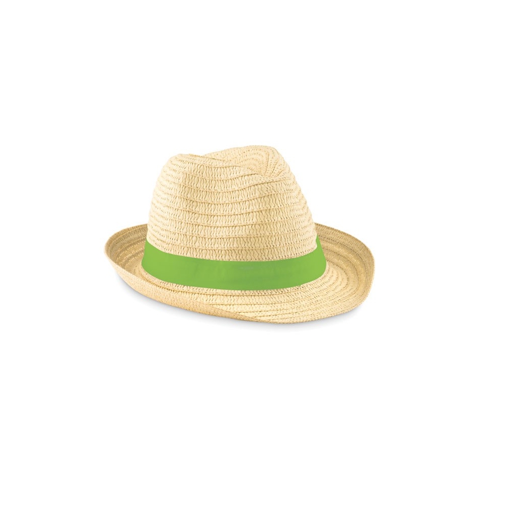 BOOGIE Stilinga ir lengva popierinė skrybėlė su spalvota juosta