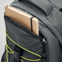 GLOW MONTE LEMA Dviejų atspalvių kuprinė su švytinčiais raišteliais