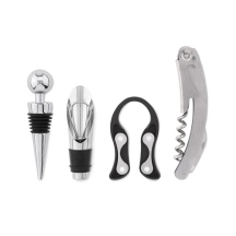 BOTA Medinis stovas su pagrindiniais vyno aksesuarais (4vnt)