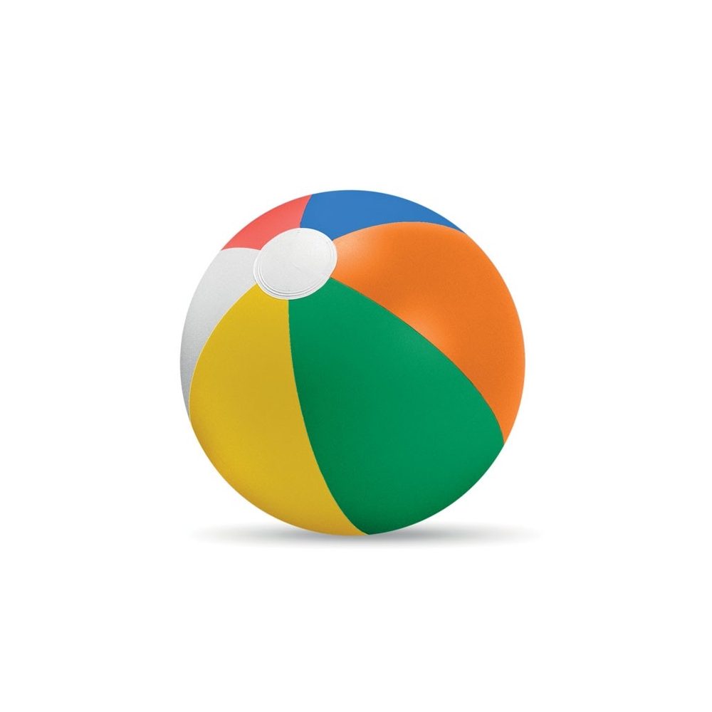 PLAYTIME Pripučiamas pliažo kamuolys su spalvotomis juostelėmis