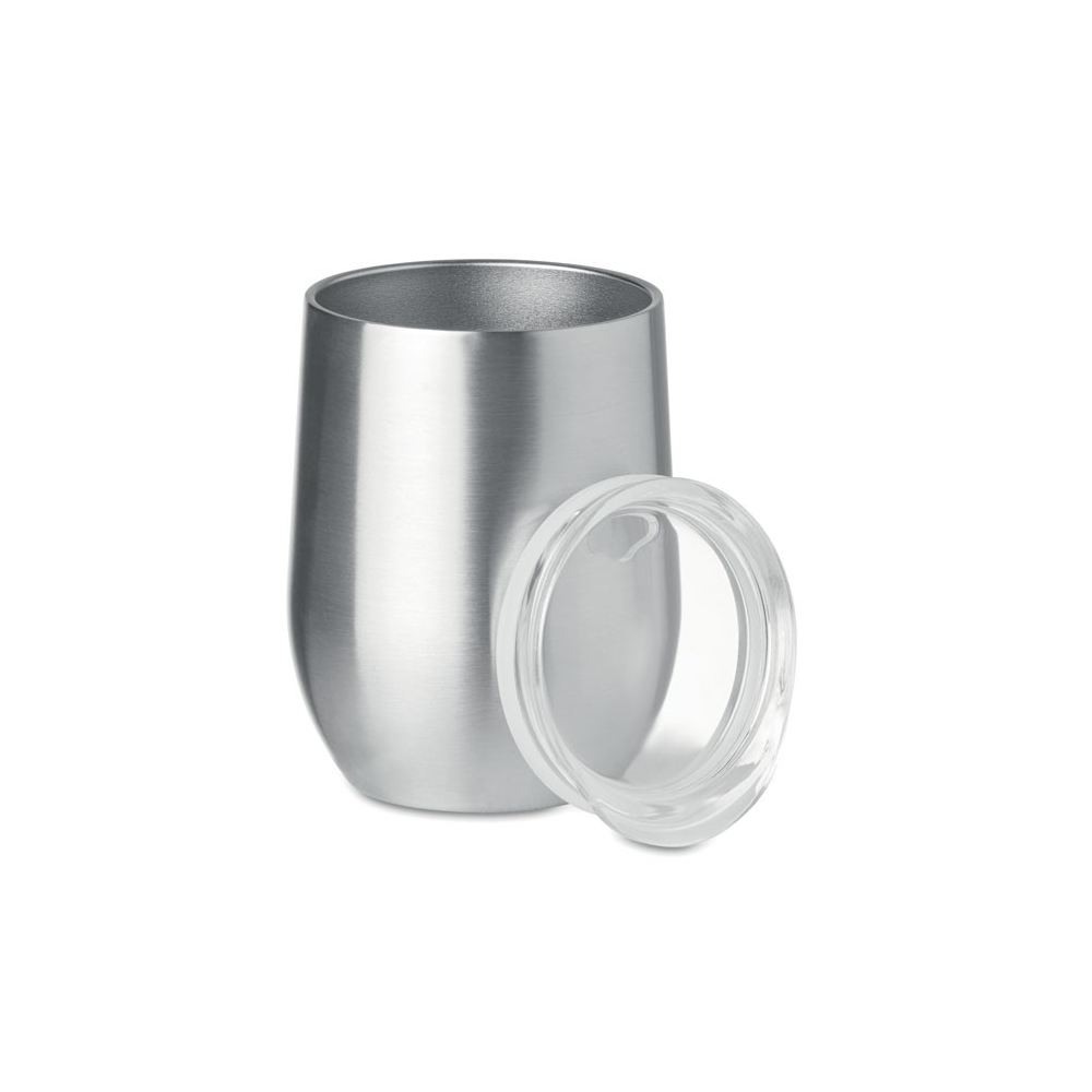 CHIN CHIN Dvigubų sienelių nerūdijančio plieno puodelis / vyno taurė (300ml)