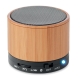 ROUND BAMBOO Belaidis 4,2 Bluetooth garsiakalbis su bambuko korpusu