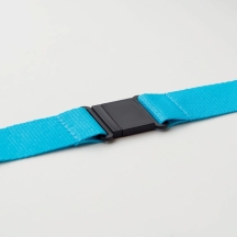 WIDE LANY Reklaminė kaklajuostė su metaliniu kabliuku 25mm