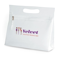 MOONLIGHT Skaidrus kosmetikos dėklas su užtrauktuku