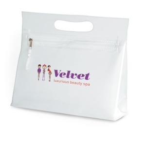 MOONLIGHT Skaidrus kosmetikos dėklas su užtrauktuku