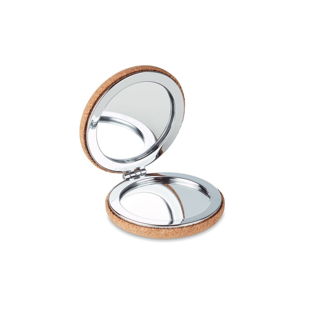 GUAPA CORK Apvalus veidrodėlis su kamštine danga