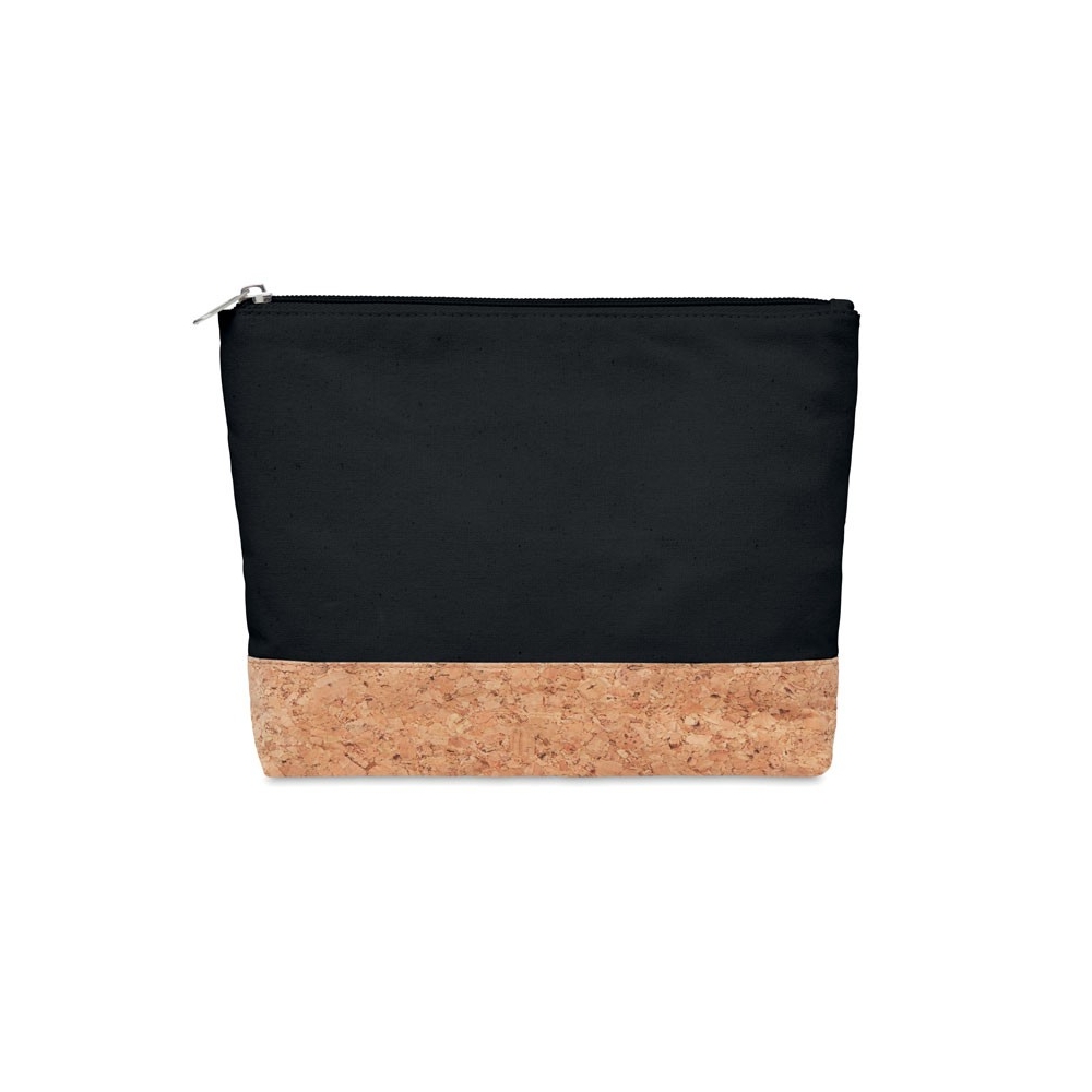 PORTO BAG Medvilninė kosmetinė su kamštiniu dugnu 220 g/m²