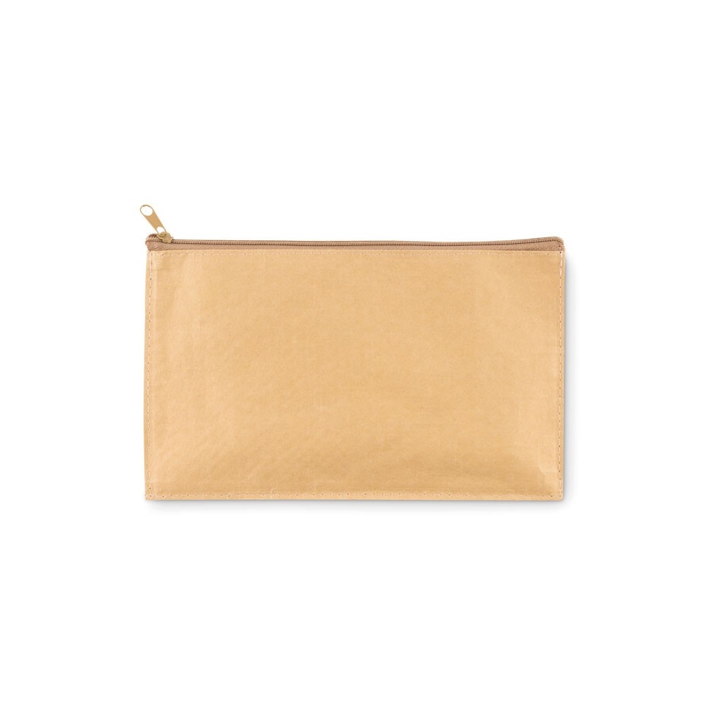 FLAT CASE Didelė pieštukinė iš austo popieriaus su užtrauktuku