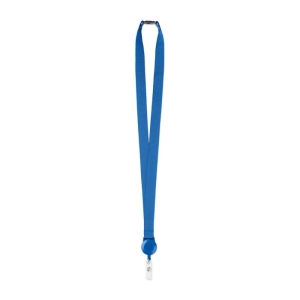 ZIP LANYARD Poliesterio kaklajuostė su ištraukiamu laikikliu 20 mm