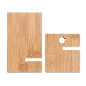 WHIPPY Dviejų dalių bambukinis telefono stovas