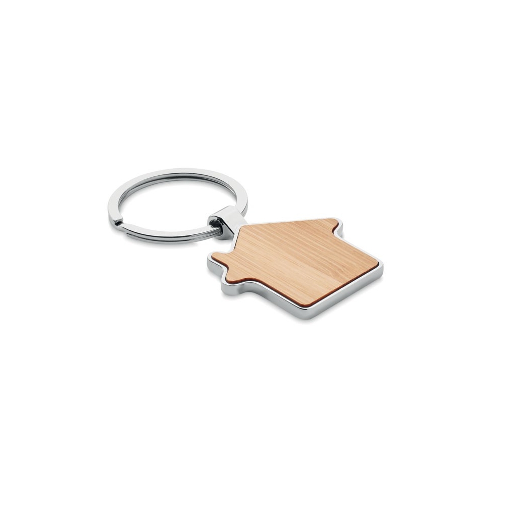 BURNIE  Namelio formos raktų pakabukas iš cinko lydinio