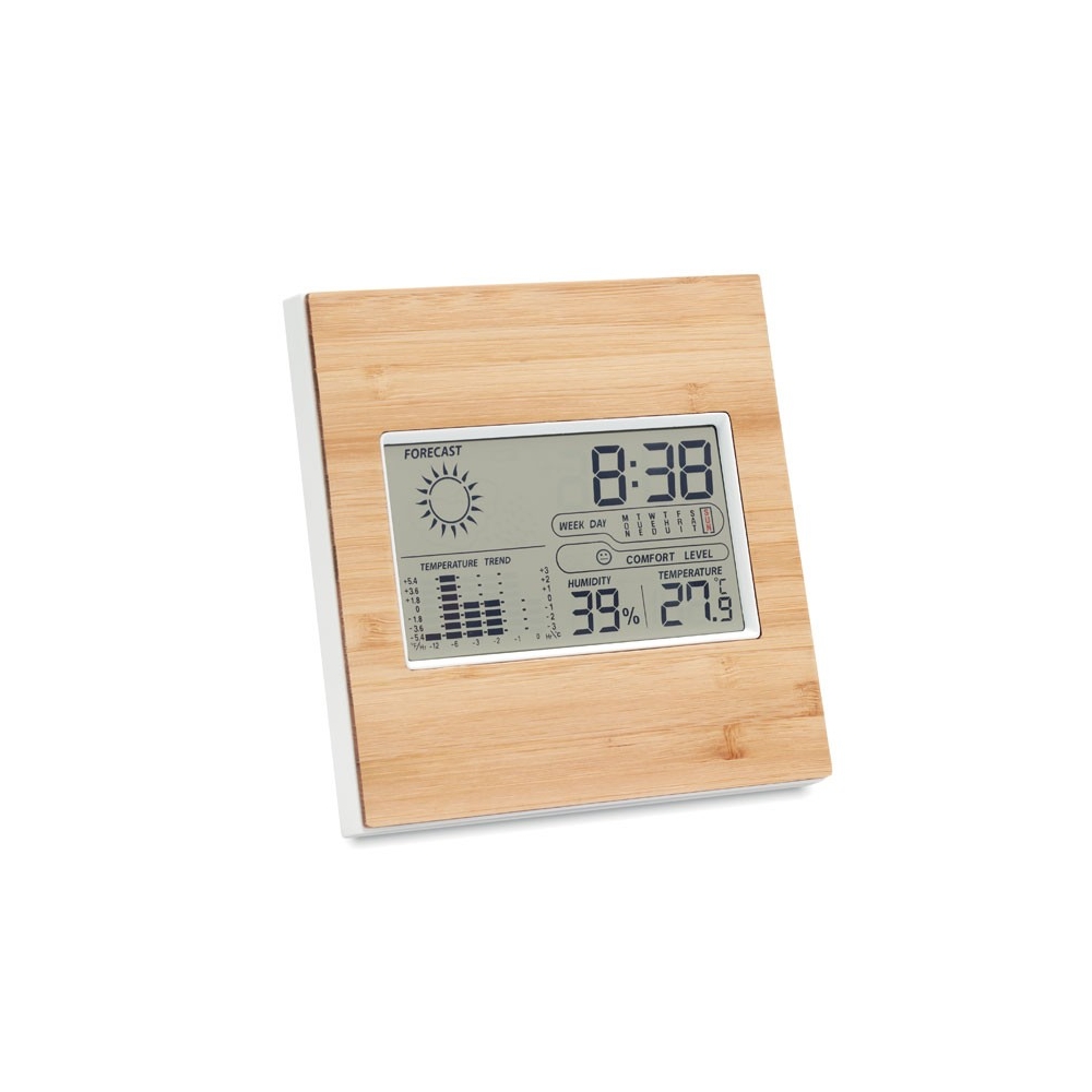 TURKU Daugiafunkcė orų stotelė su bambuko priekiu