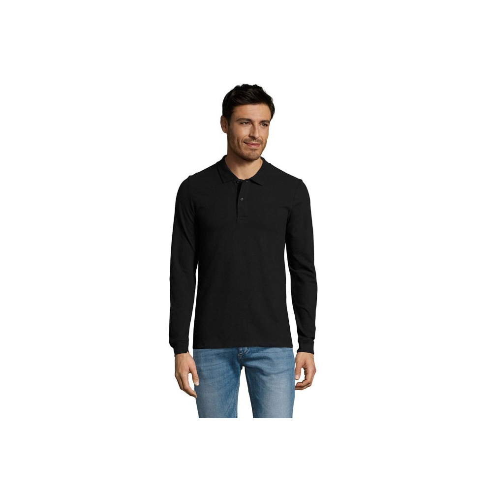 PERFECT LSL MEN Vyriški polo marškinėliai ilgomis rankovėmis 180 g/m²