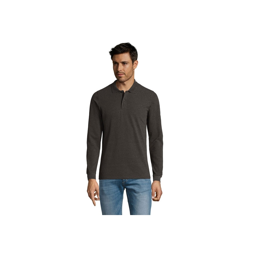 PERFECT LSL MEN Vyriški polo marškinėliai ilgomis rankovėmis 180 g/m²