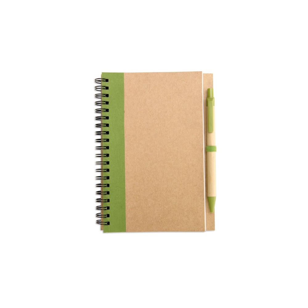 SONORA PLUS Perdirbto popieriaus užrašinė su tušinuku