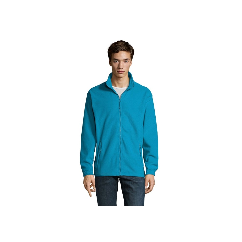 NORTH Vyriškas fliso džemperis su užtrauktuku 300 g/m²