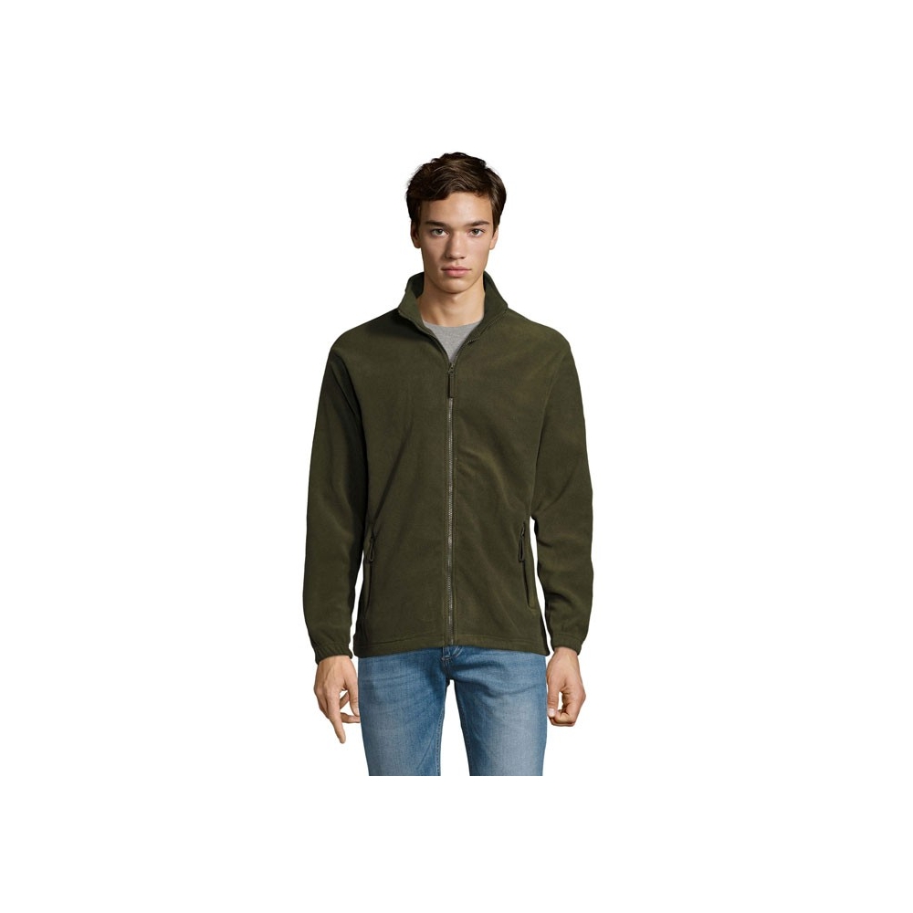 NORTH Vyriškas fliso džemperis su užtrauktuku 300 g/m²