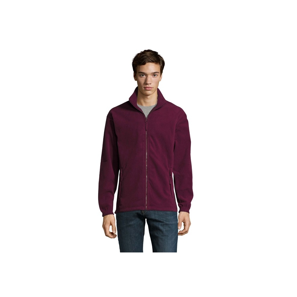 NORTH Vyriškas fliso džemperis su užtrauktuku 300 g/m²