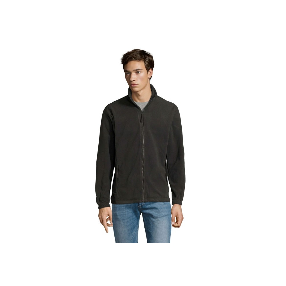 NORTH Vyriškas fliso džemperis su užtrauktuku 300 g/m²