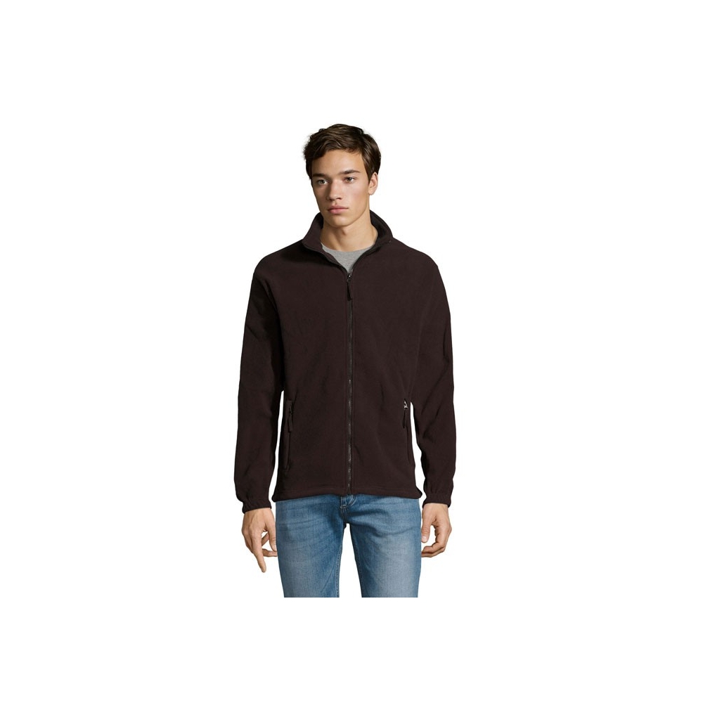 NORTH Vyriškas fliso džemperis su užtrauktuku 300 g/m²