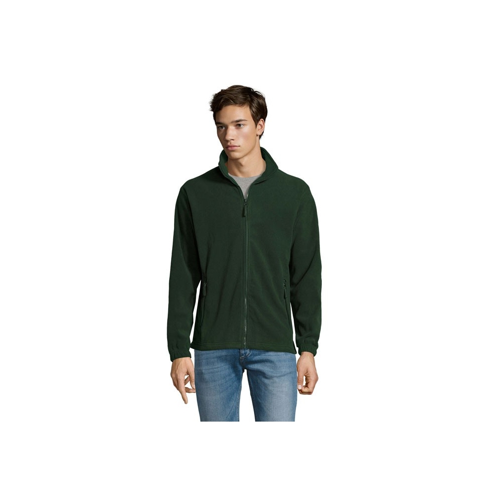 NORTH Vyriškas fliso džemperis su užtrauktuku 300 g/m²