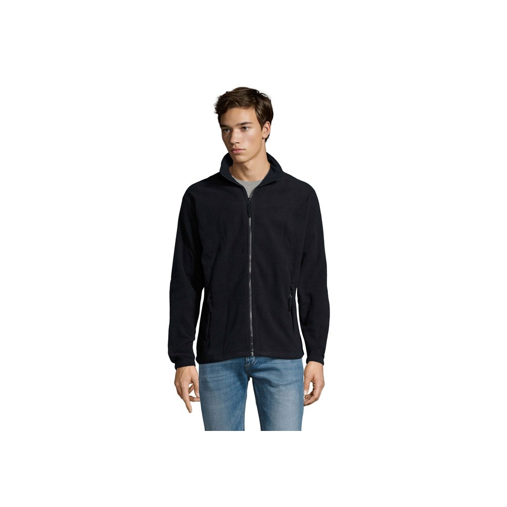 NORTH Vyriškas fliso džemperis su užtrauktuku 300 g/m²