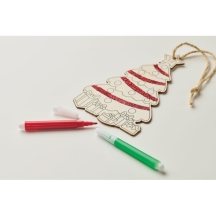 COLORTREE Šventinė Kalėdų eglutės dekoracija spalvinimui