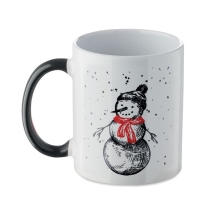 FESTIMUG Kalėdinis keramikinis puodelis su sezonišku raštu (300 ml)