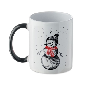 FESTIMUG Kalėdinis keramikinis puodelis su sezonišku raštu (300 ml)